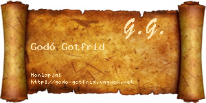Godó Gotfrid névjegykártya