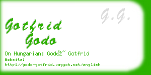 gotfrid godo business card